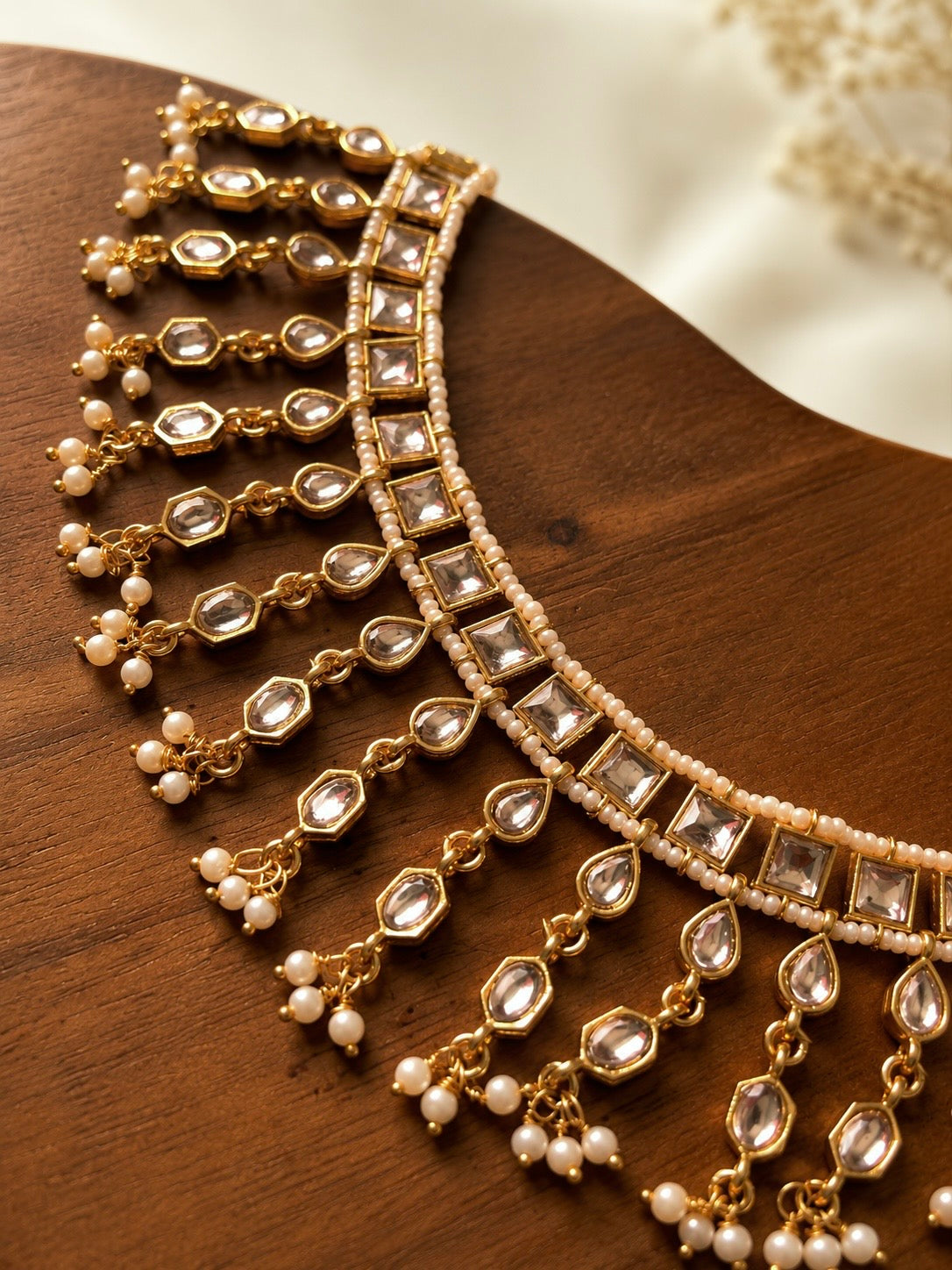 Poomala Pearl Veil | Kundan & Pearl Choker Set | Onam'26