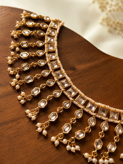 Poomala Pearl Veil | Kundan & Pearl Choker Set | Onam'26