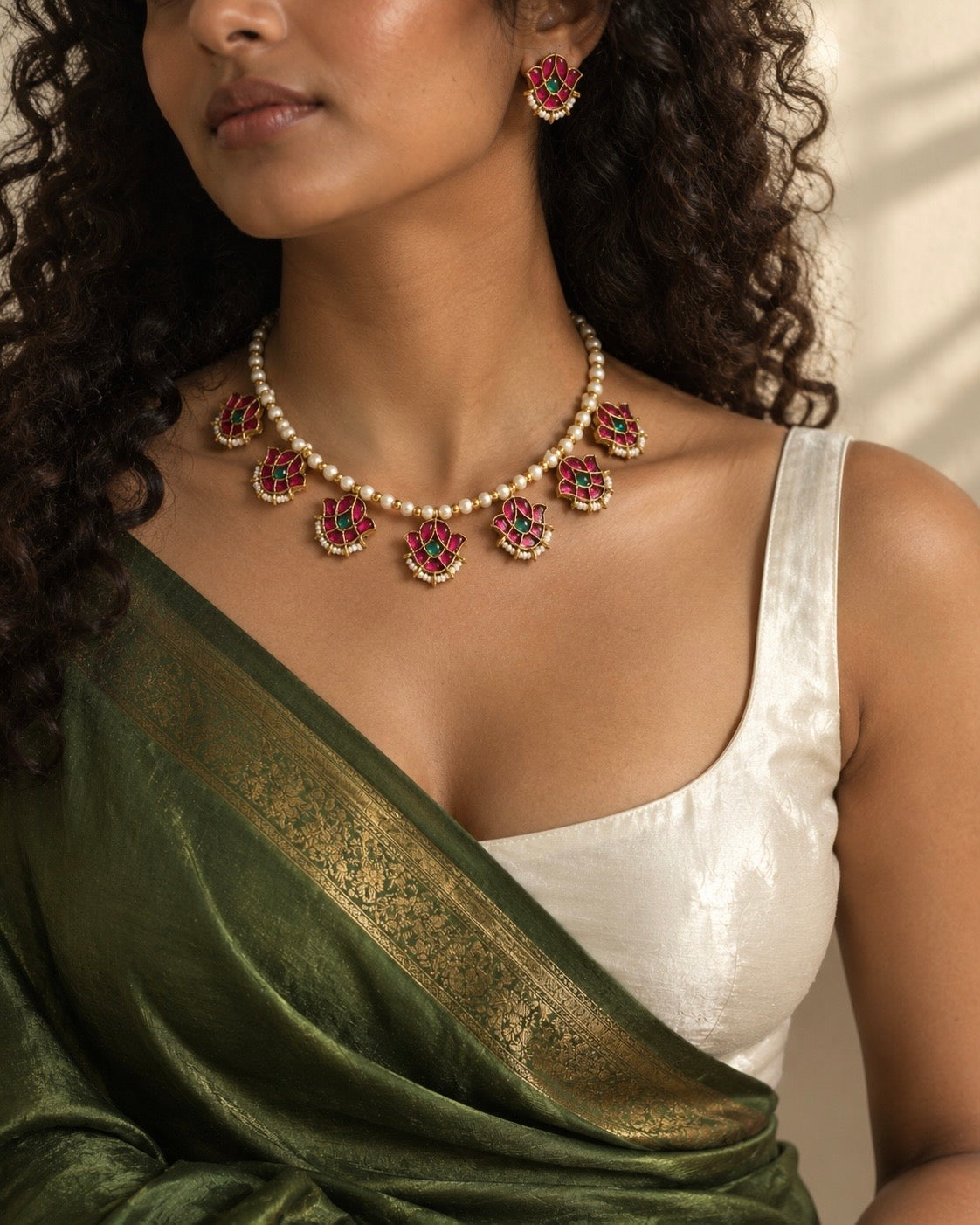 Poongodi | Kemp x Pearl Vintage Necklace Set