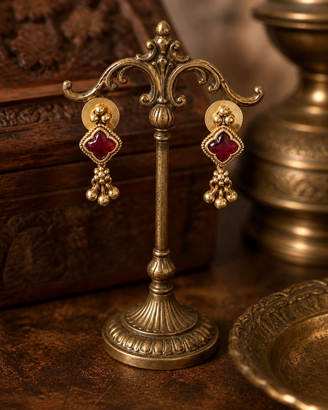 Naalukettu Poovalli |Antique Heritage Inspired Choker Set