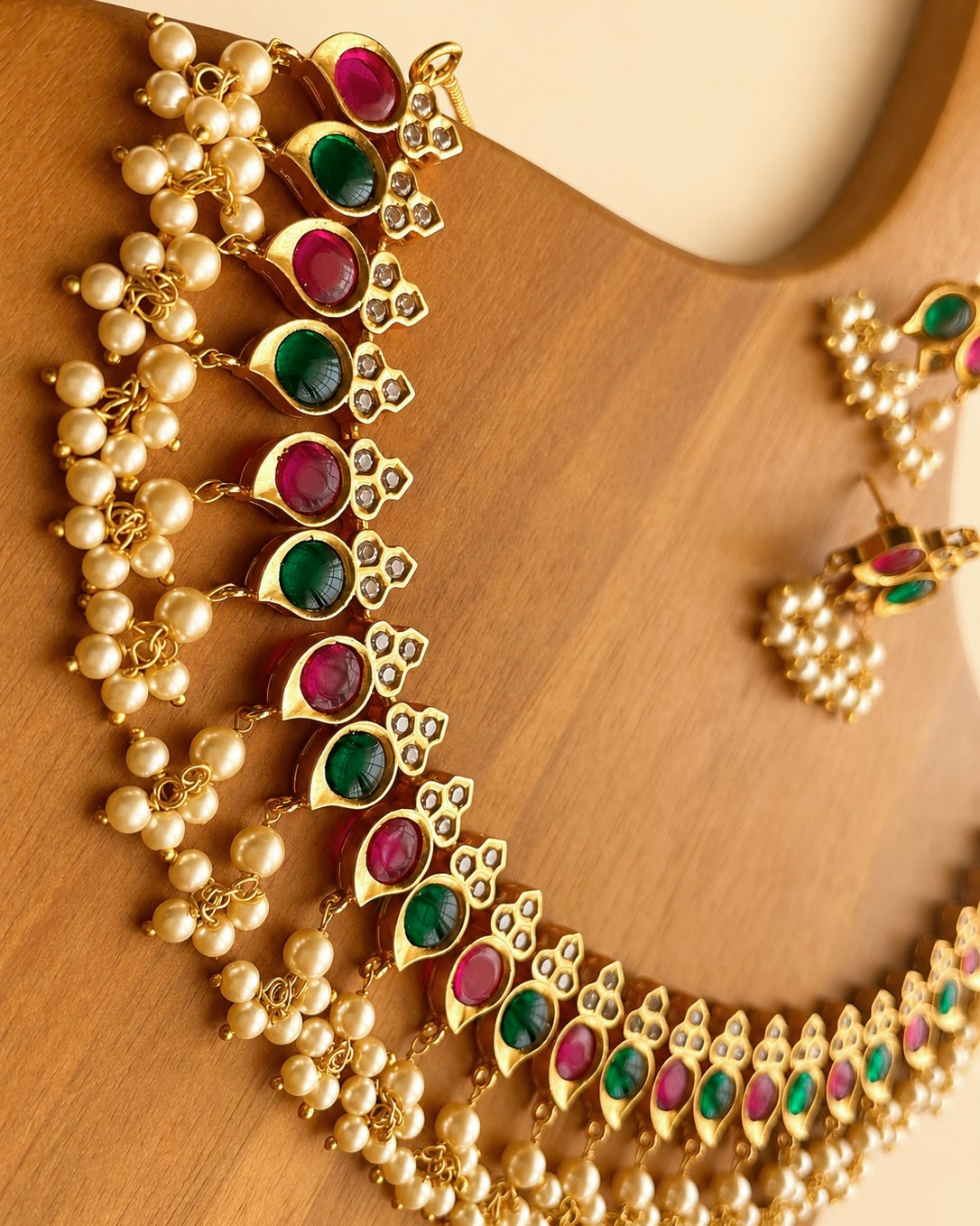 Kemp x Cluster Pearls | Gold-Plated Guttapusalu | Onam'26