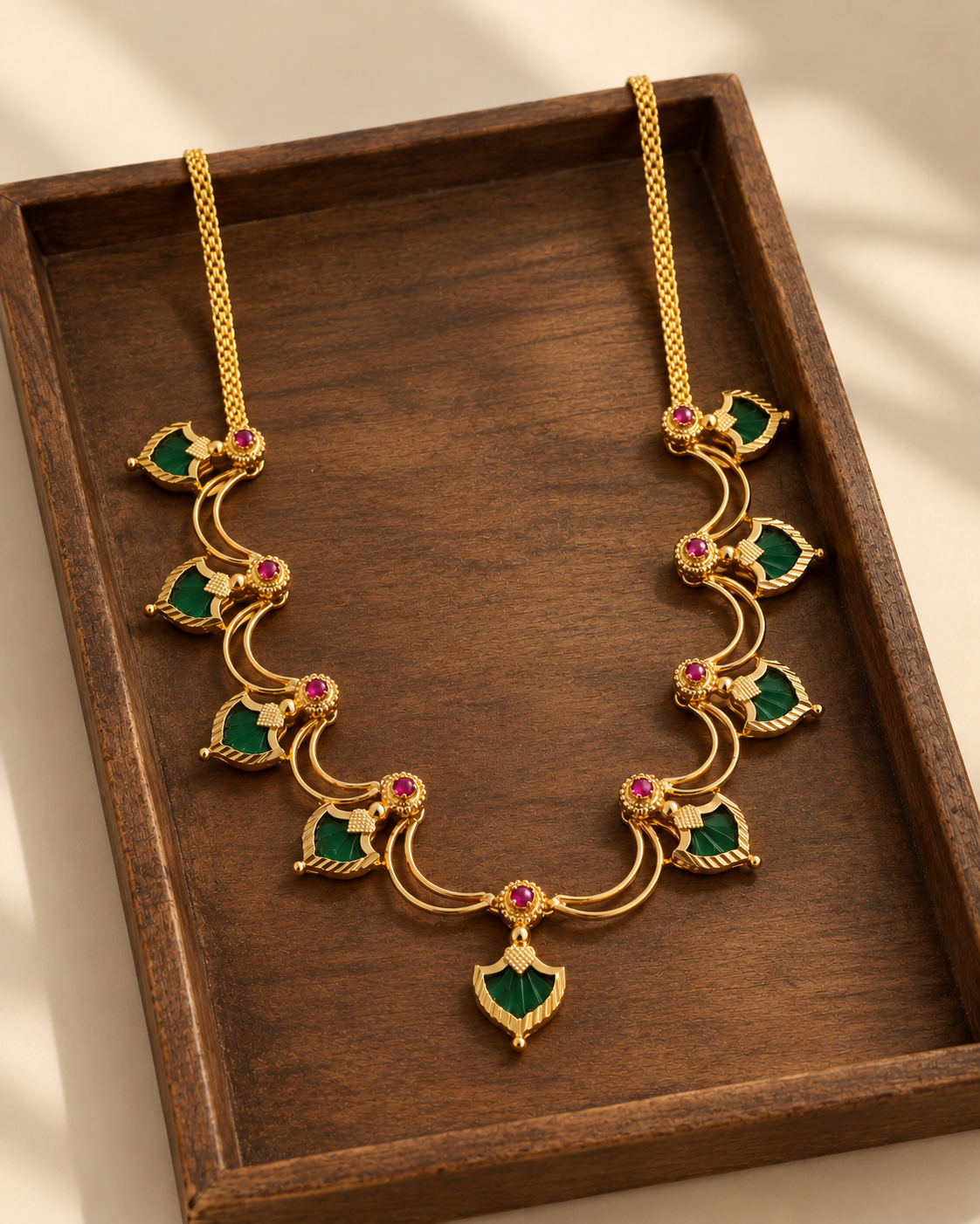 Palakka Valli | Heritage Gold-Plated Designer Choker