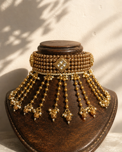 Ponmanimaala | Heritage Gold-Plated Designer Choker Set | Onam'26