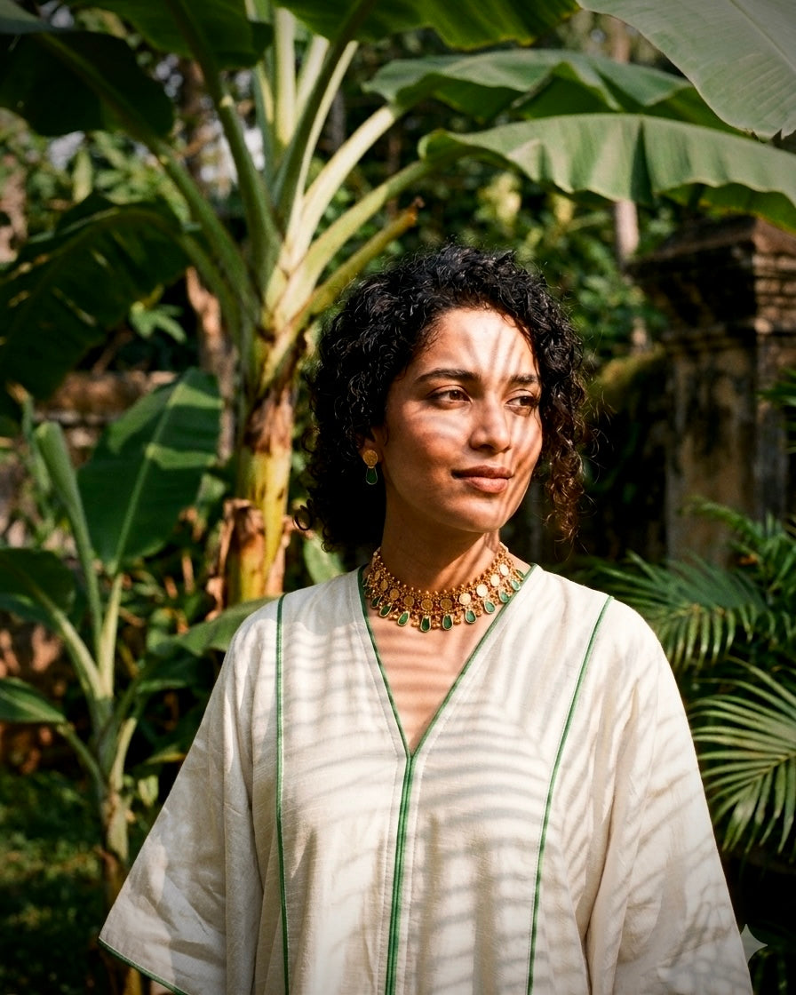 Paccha Palakka x Kaashu | Antique Heritage Inspired Choker Set