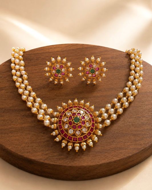 Circle of gems | Jadau Kemp x Pearl Vintage Choker Set | Onam'26