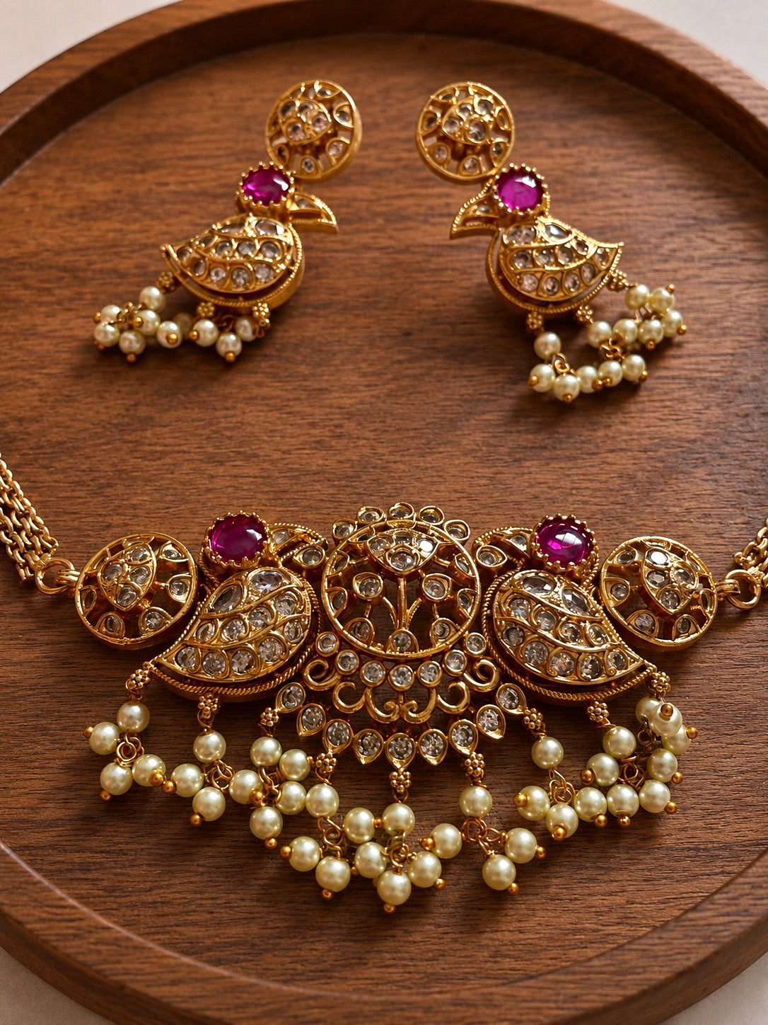 Wings of Malabar | Jadau Kundan x Pearl Vintage Choker Set | Onam'26