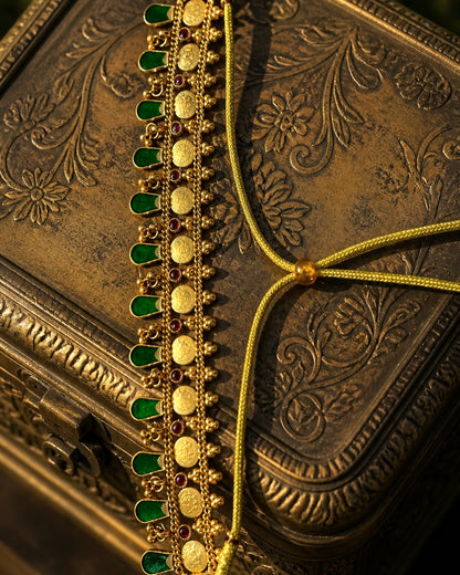 Paccha Palakka x Kaashu | Antique Heritage Inspired Choker Set