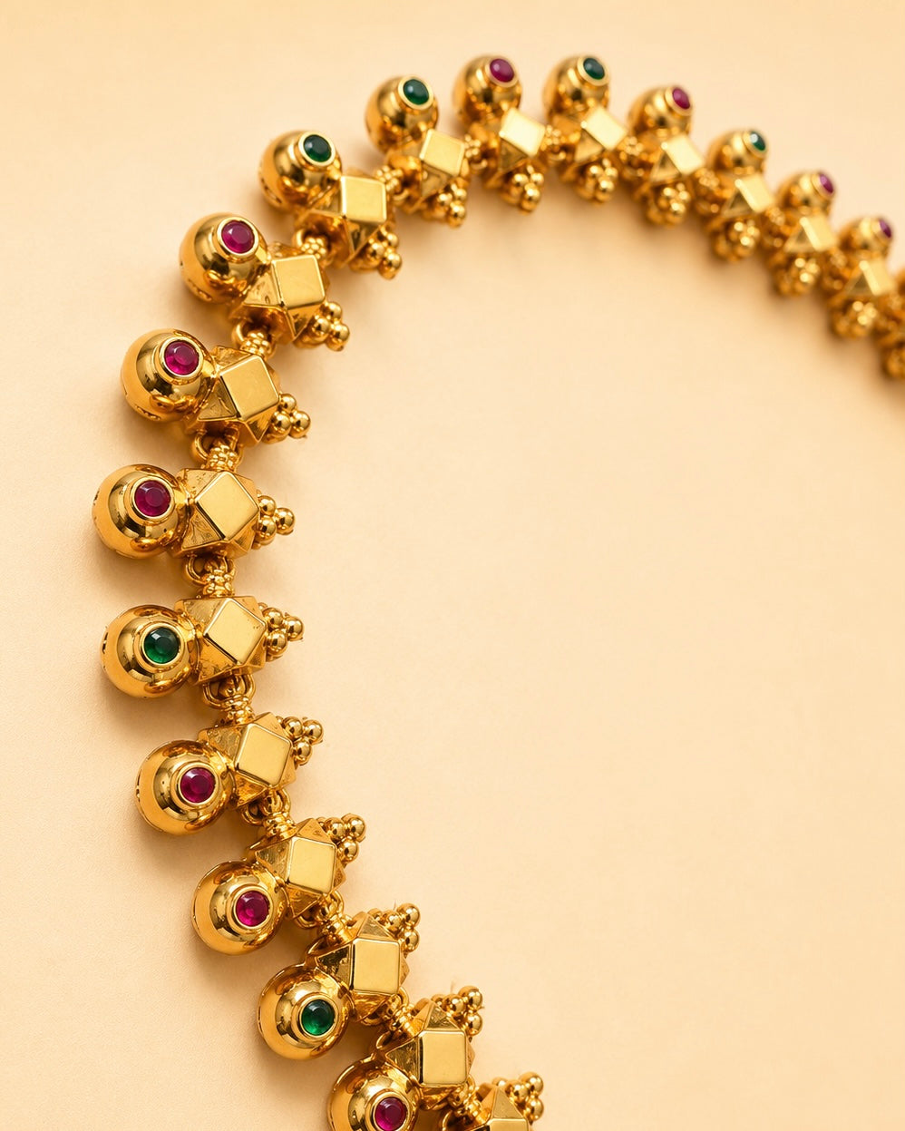 The Thandatti Attigai | Gold-Plate Antique Necklace Set | Onam'26
