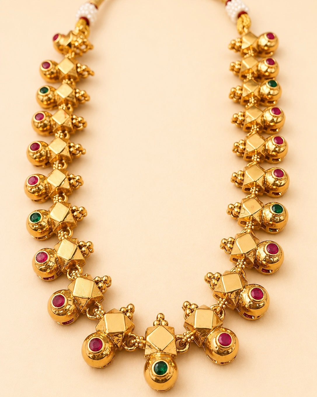 The Thandatti Attigai | Gold-Plate Antique Necklace Set | Onam'26