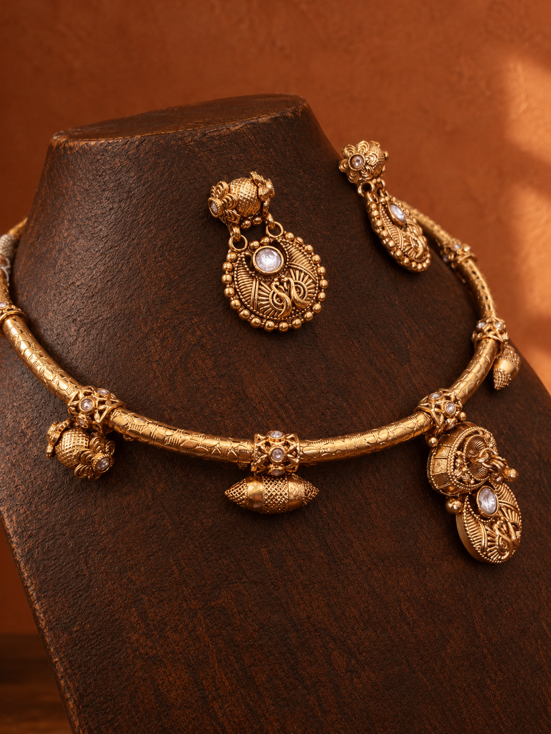 The Aluka Heritage Collar | Gold-Plated Heirloom Hasli Set