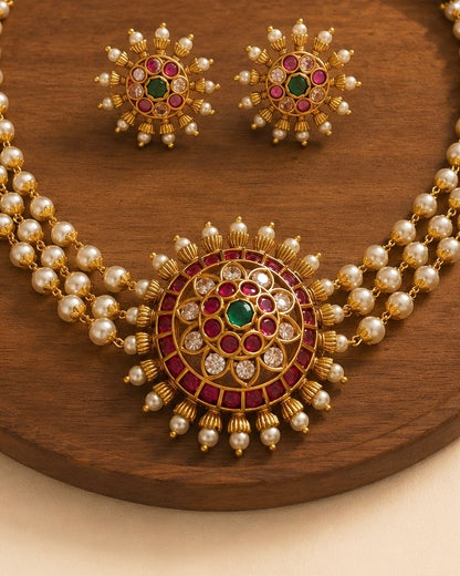 Circle of gems | Jadau Kemp x Pearl Vintage Choker Set | Onam'26