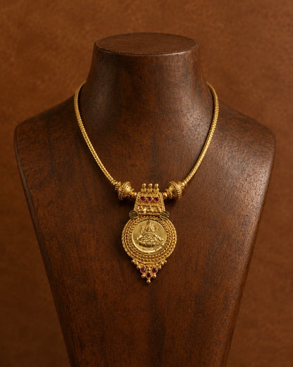 Lakshmi Mudra | Gold-Plated Heirloom Necklace