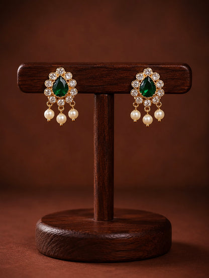Antique Gold-Plated Studs | Onam'26 Edit