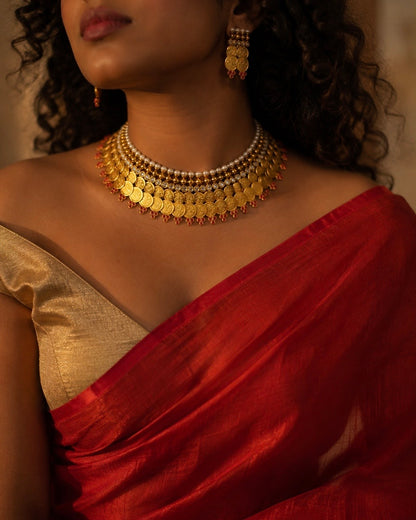 Kaashupathakam | Heritage Gold-Plated Designer Choker Set | Onam'26