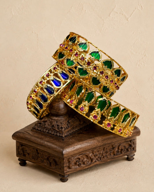 Nagapadam | Palakka | Gold Plated Antique Kada | Size 2.6 | Onam'26