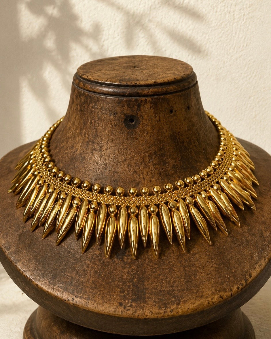 Mullamottu | Heritage Gold-Plated Designer Choker | Onam'26