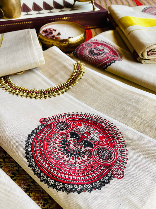 THEYYAM SAREE | THE DANCE OF GODS