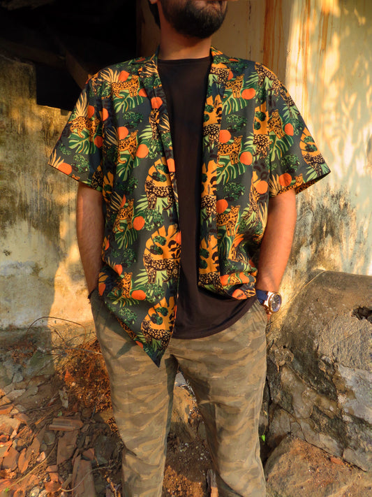 Wildscape | Men's Camp Collar Shirt  | Made-to-Order | Size S-XXL