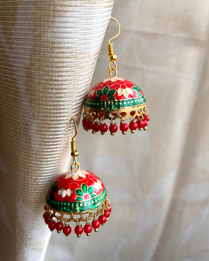 Laal Katha | Jhumkas | The Meenakari Edit