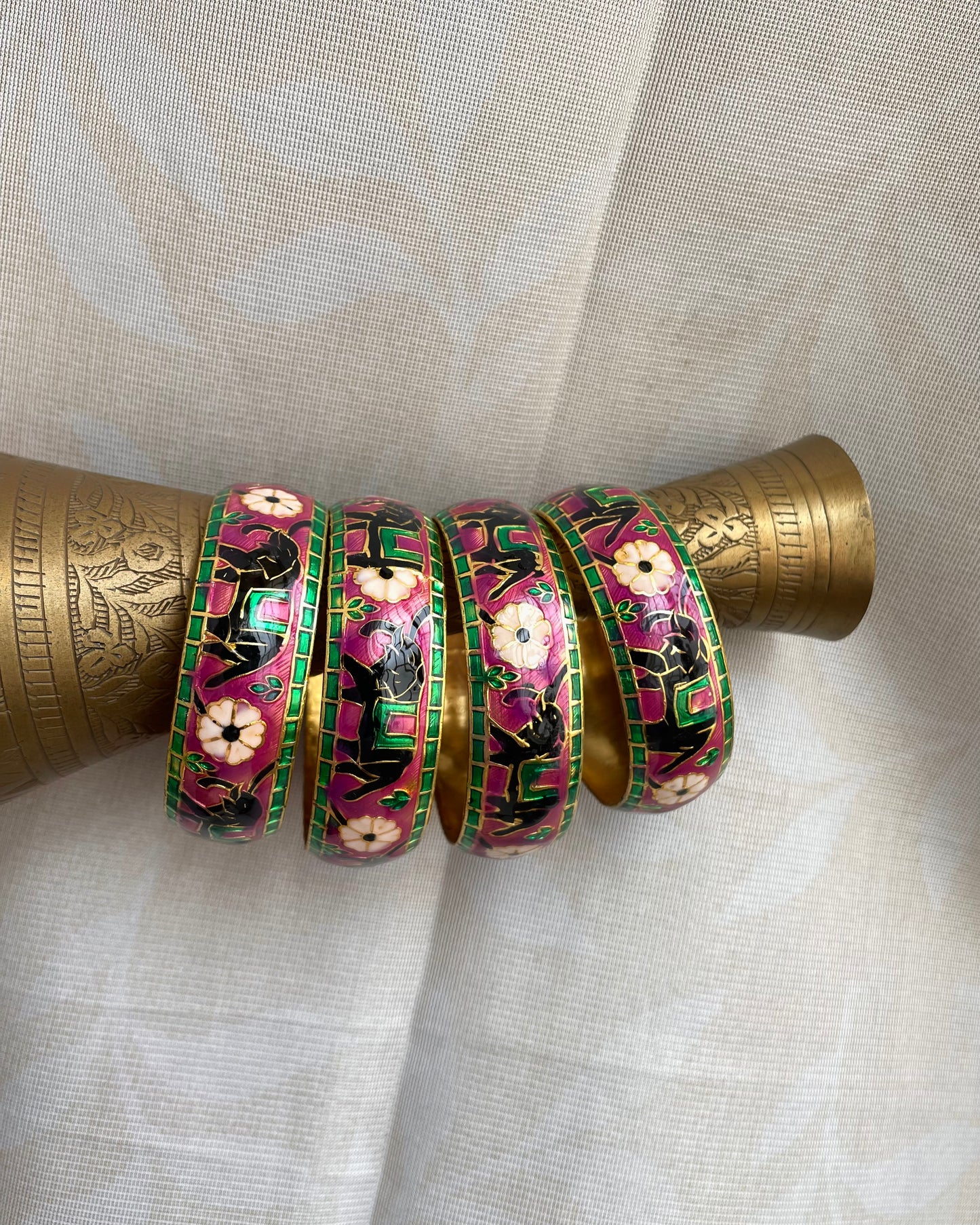 Indugaja | Statement Kadas | Set of 2 | The Meenakari Edit