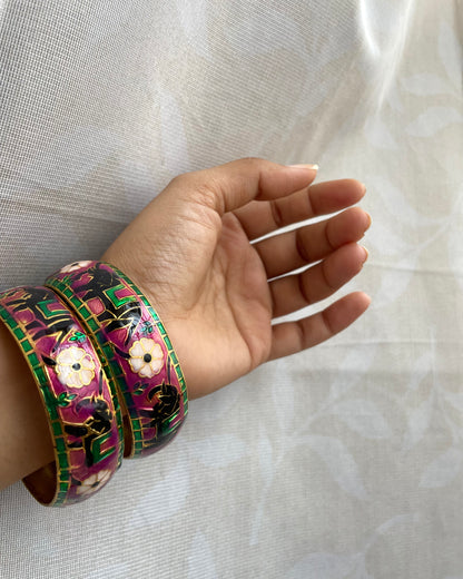 Indugaja | Statement Kadas | Set of 2 | The Meenakari Edit