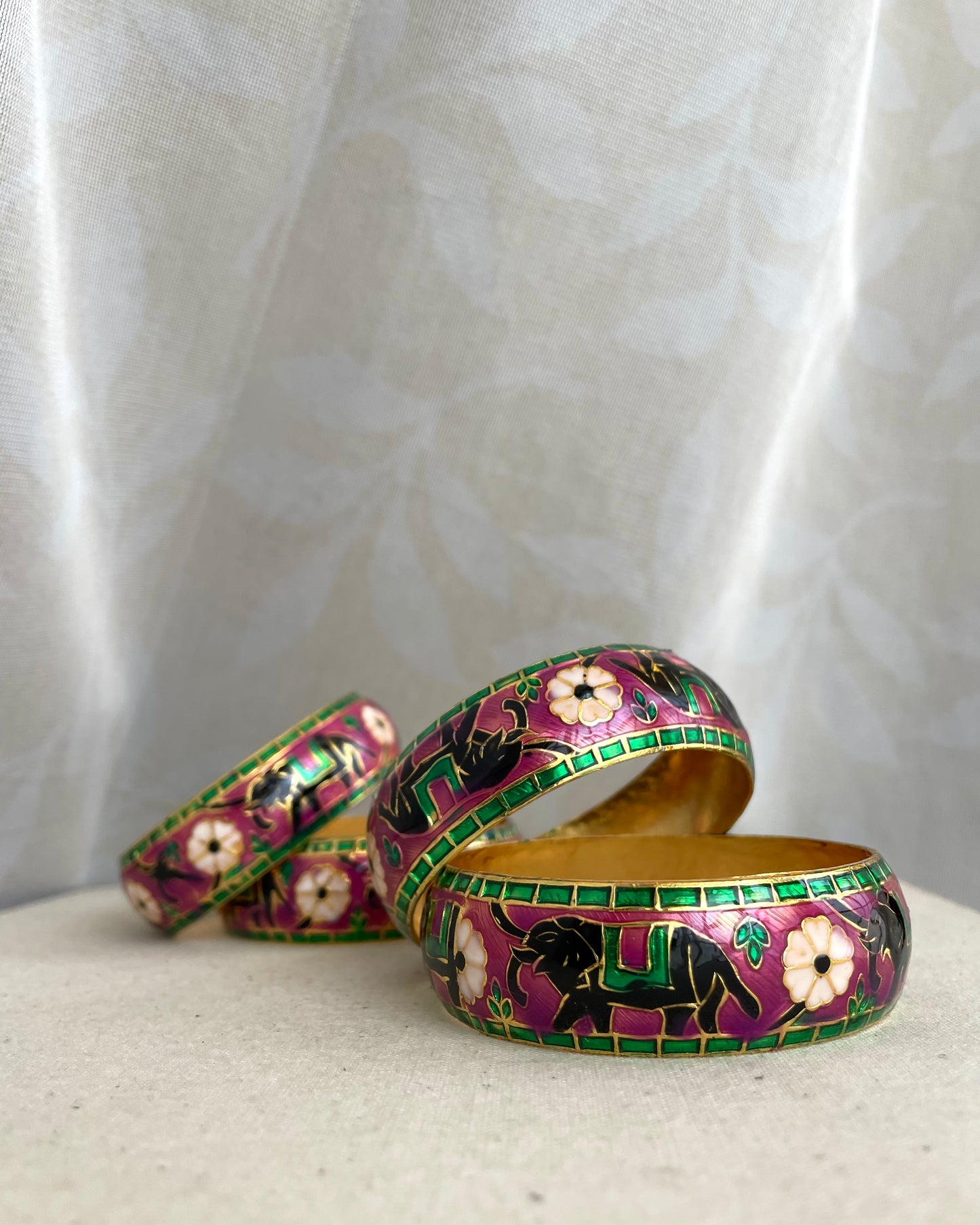 Indugaja | Statement Kadas | Set of 2 | The Meenakari Edit