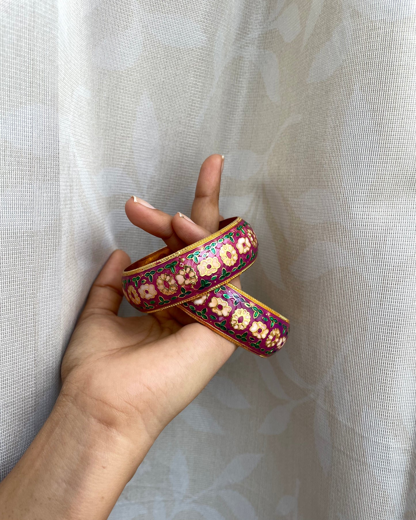 Mridura | Statement Kadas | Set of 2 | The Meenakari Edit