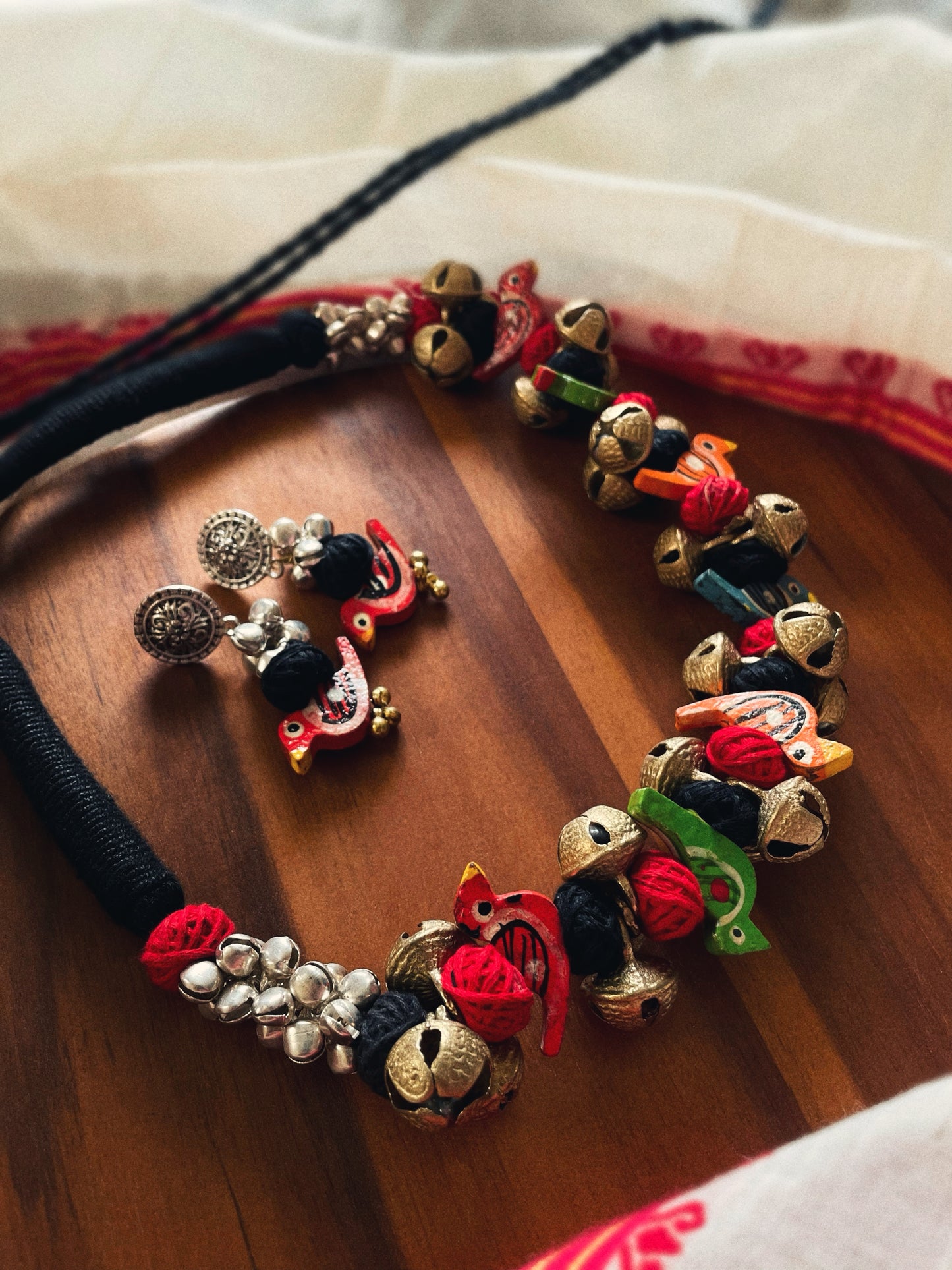 Theyyam Series | Chilanka Maala | Handcrafted Statement Set