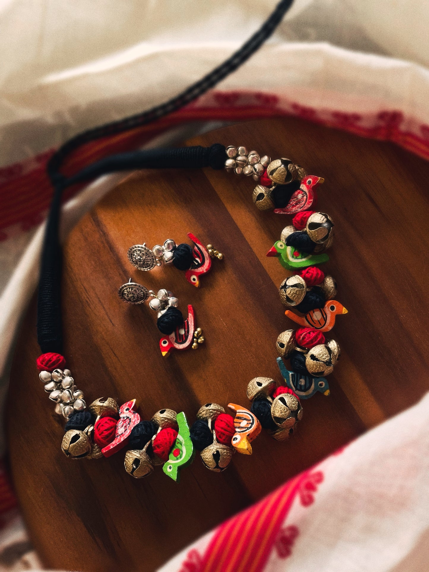 Theyyam Series | Chilanka Maala | Handcrafted Statement Set