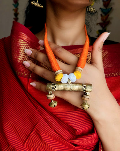 Theyyam Series |Elasu Maala| Handcrafted Statement Set