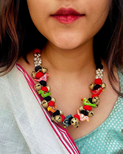 Theyyam Series | Chilanka Maala | Handcrafted Statement Set