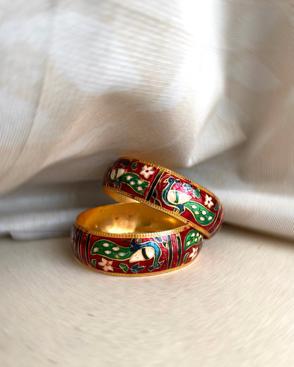 Mayūravanam | Statement Kadas | Set of 2 | The Meenakari Edit