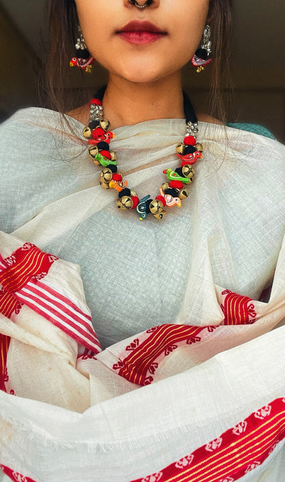 Theyyam Series | Chilanka Maala | Handcrafted Statement Set