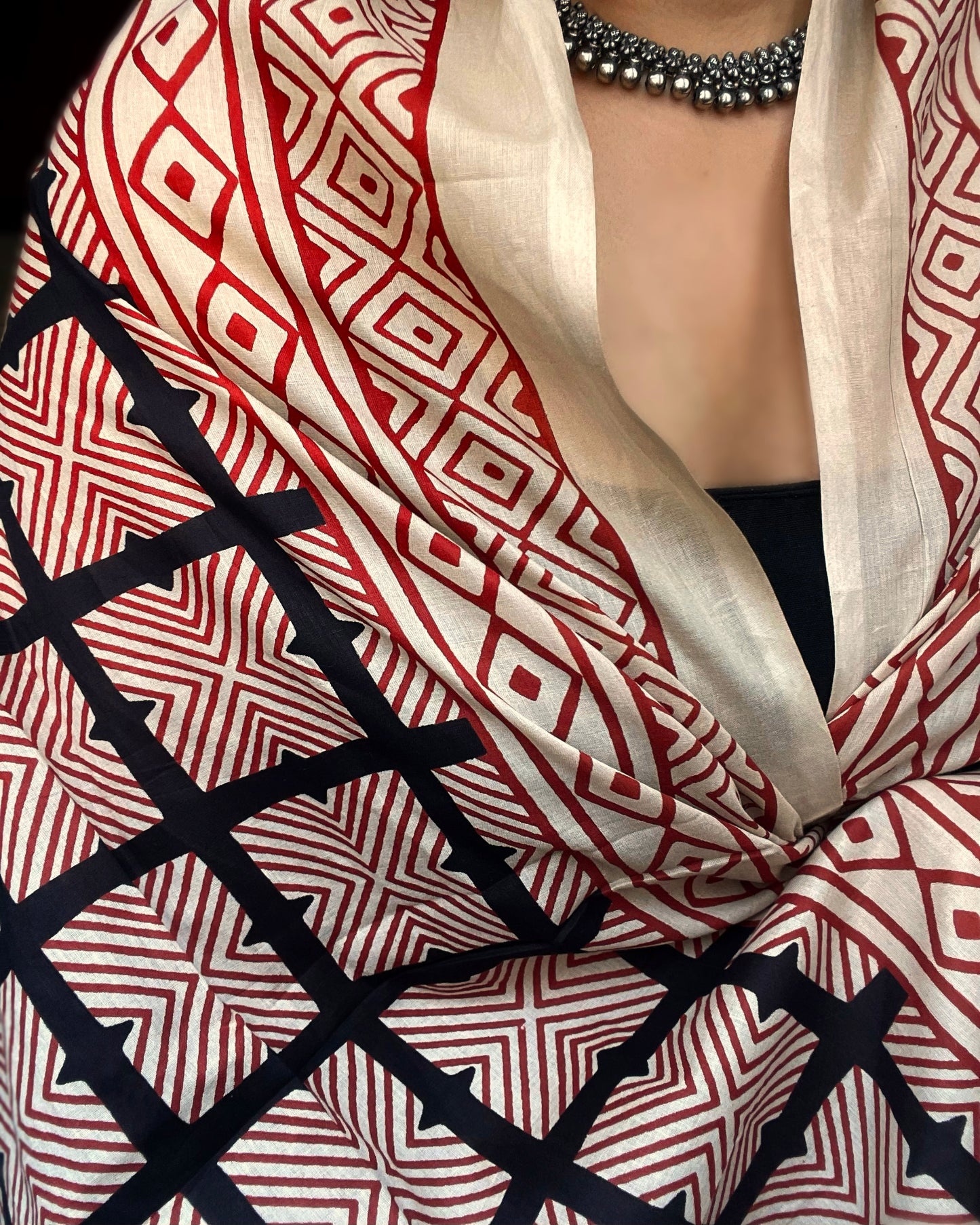 Kaleido Katha | Handblock Printed Dupatta