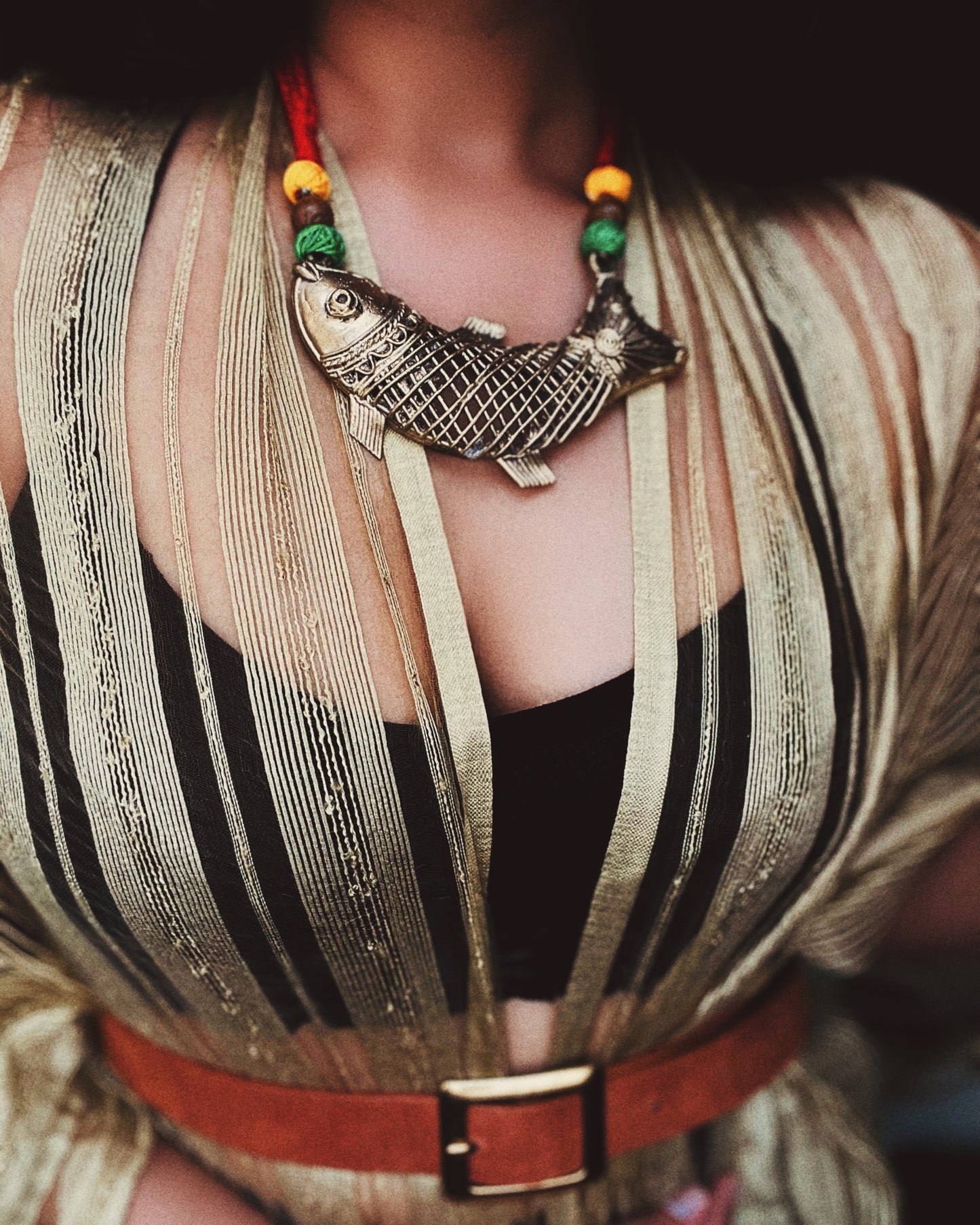 Theyyam Series | Matsya Rupa | Handcrafted Statement Set