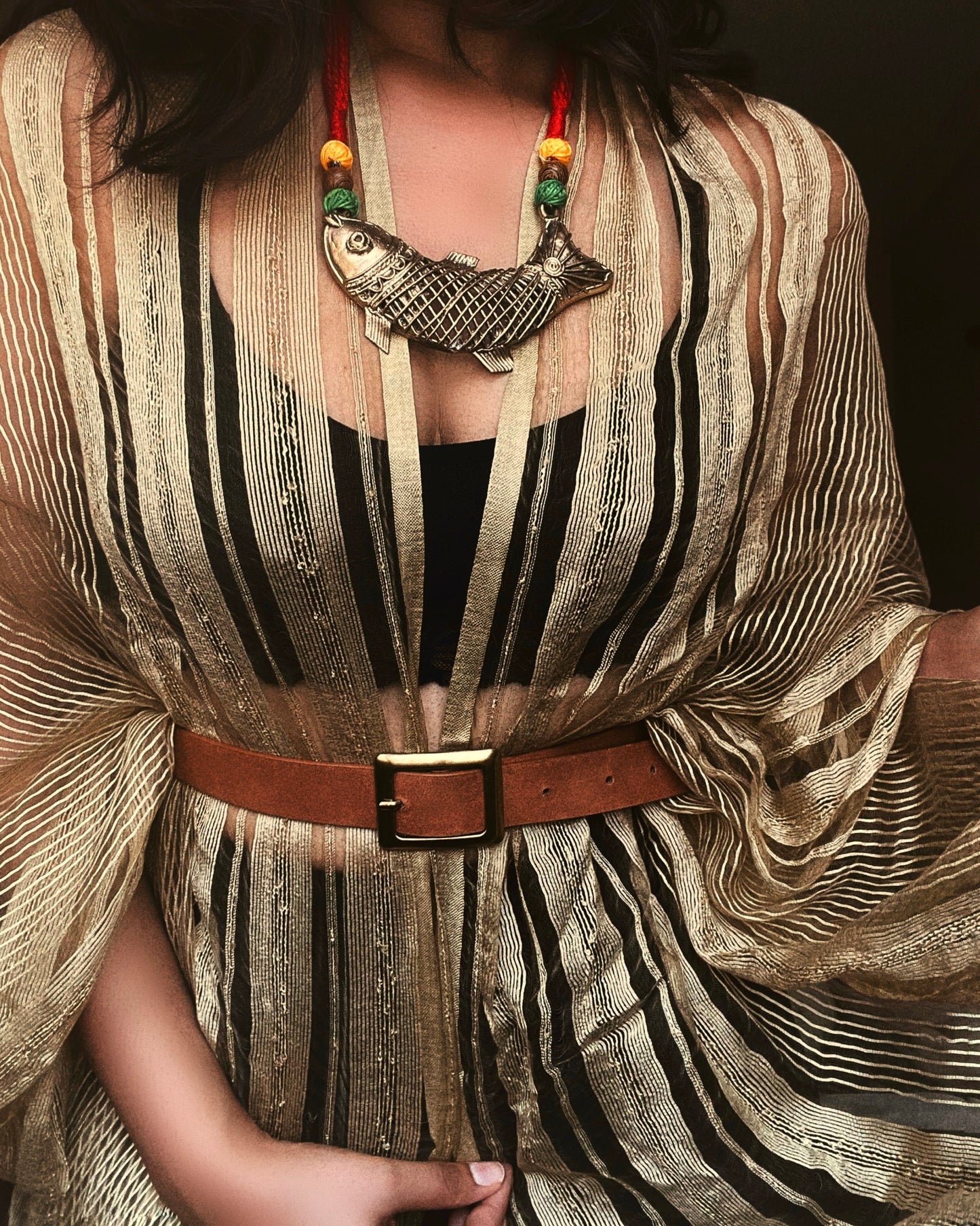 Theyyam Series | Matsya Rupa | Handcrafted Statement Set