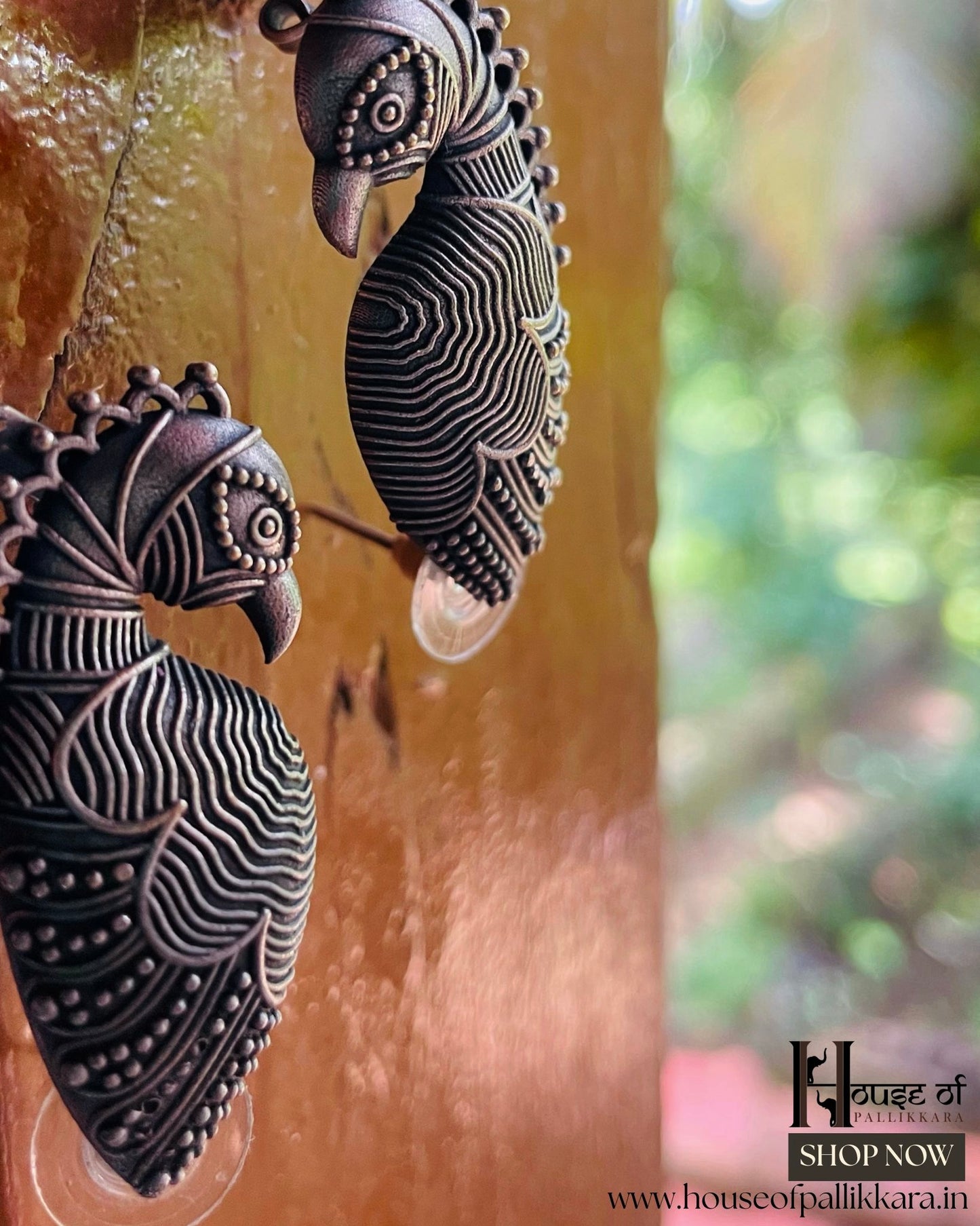 AntarPakshi | Contemporay Ear cuffs by the कारीगर | Silver Plated
