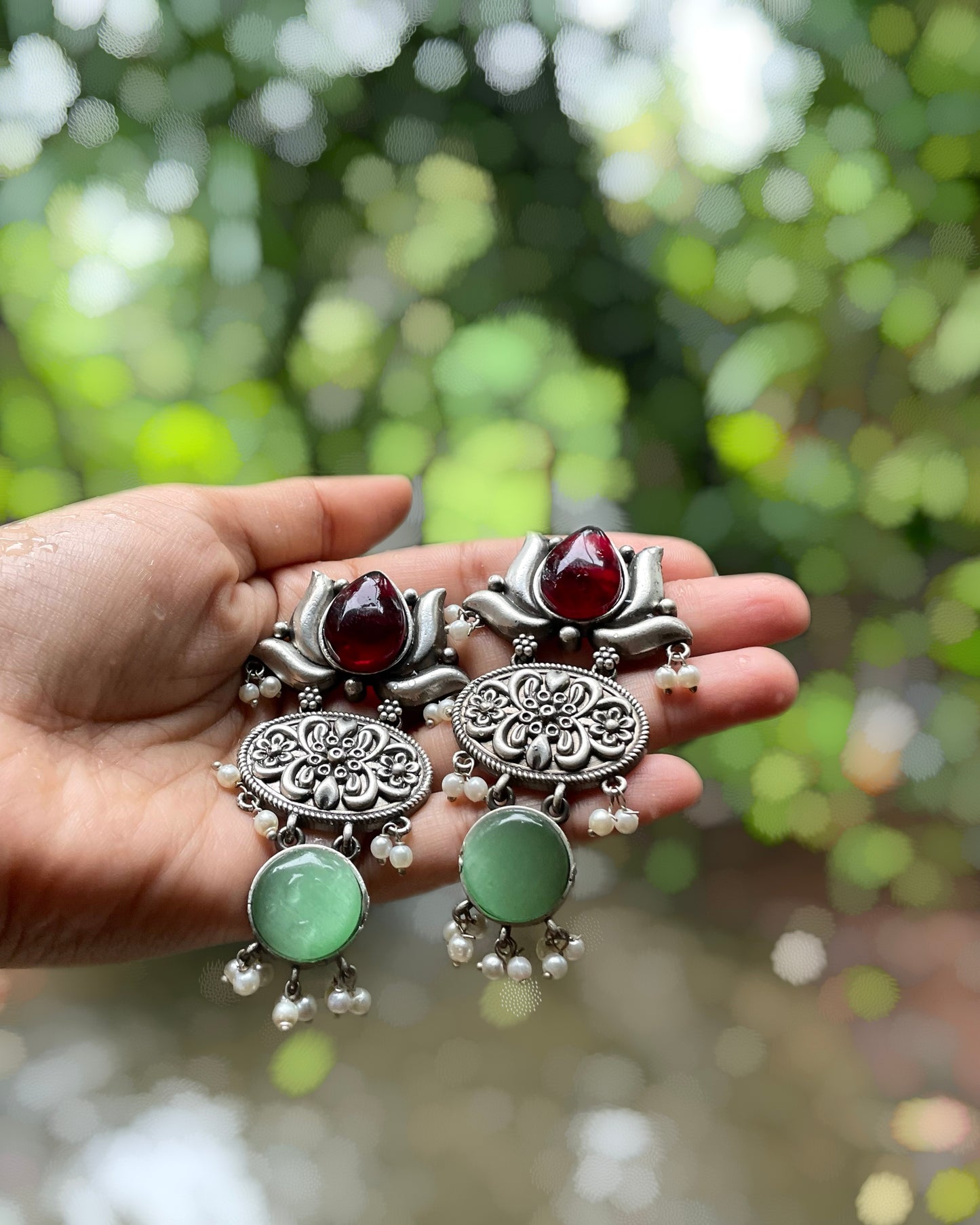 Tulaa  | Silver Plated Statement Drops