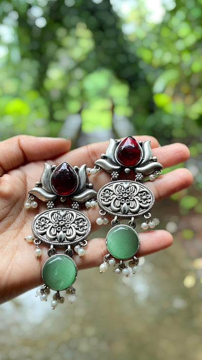 Tulaa  | Silver Plated Statement Drops