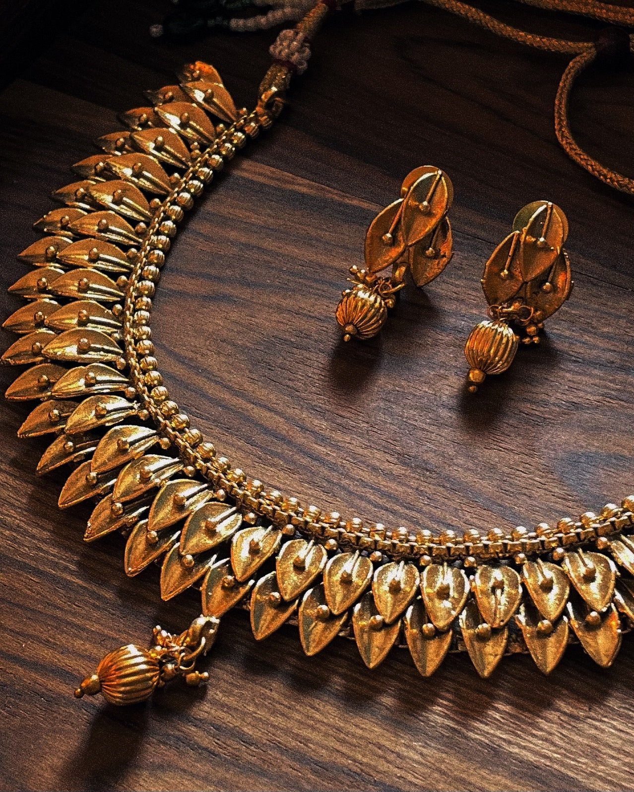 Kshetravalli | Antique Heritage Inspired Choker Set | The Vishu Collective'26