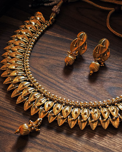 Kshetravalli | Antique Heritage Inspired Choker Set | The Vishu Collective'26