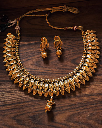 Kshetravalli | Antique Heritage Inspired Choker Set | The Vishu Collective'26