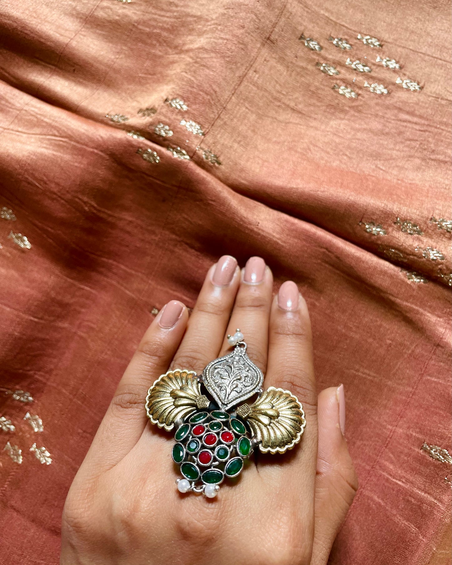 Sultana | Contemporary Dual Tone Fusion Ring