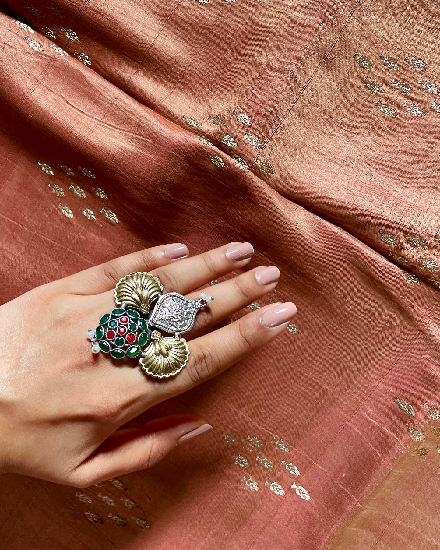 Sultana | Contemporary Dual Tone Fusion Ring