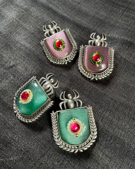 Web of Mystique | Statement Studs