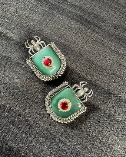 Web of Mystique | Statement Studs