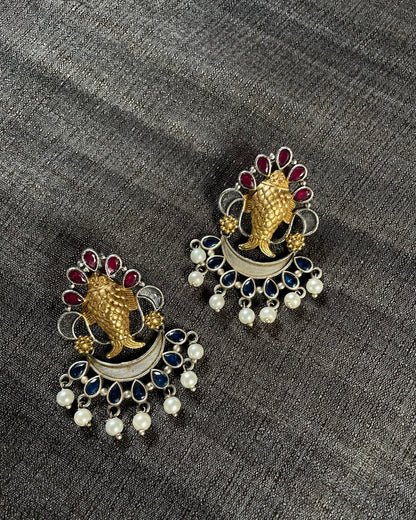 Varuna’s Vault | Dual Tone Fusion | Statement Studs