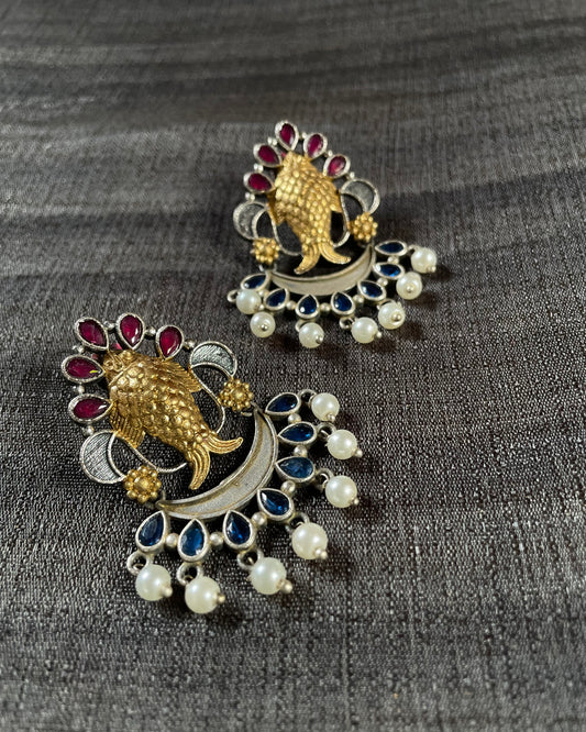 Varuna’s Vault | Dual Tone Fusion | Statement Studs