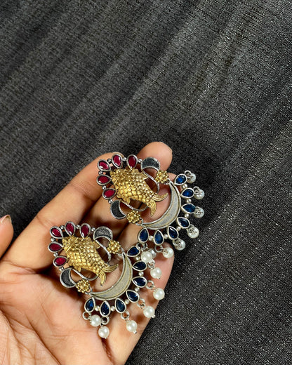 Varuna’s Vault | Dual Tone Fusion | Statement Studs