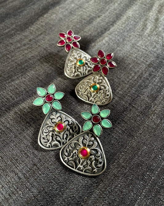 Ratna Rang | Dual Tone Fusion | Statement Studs